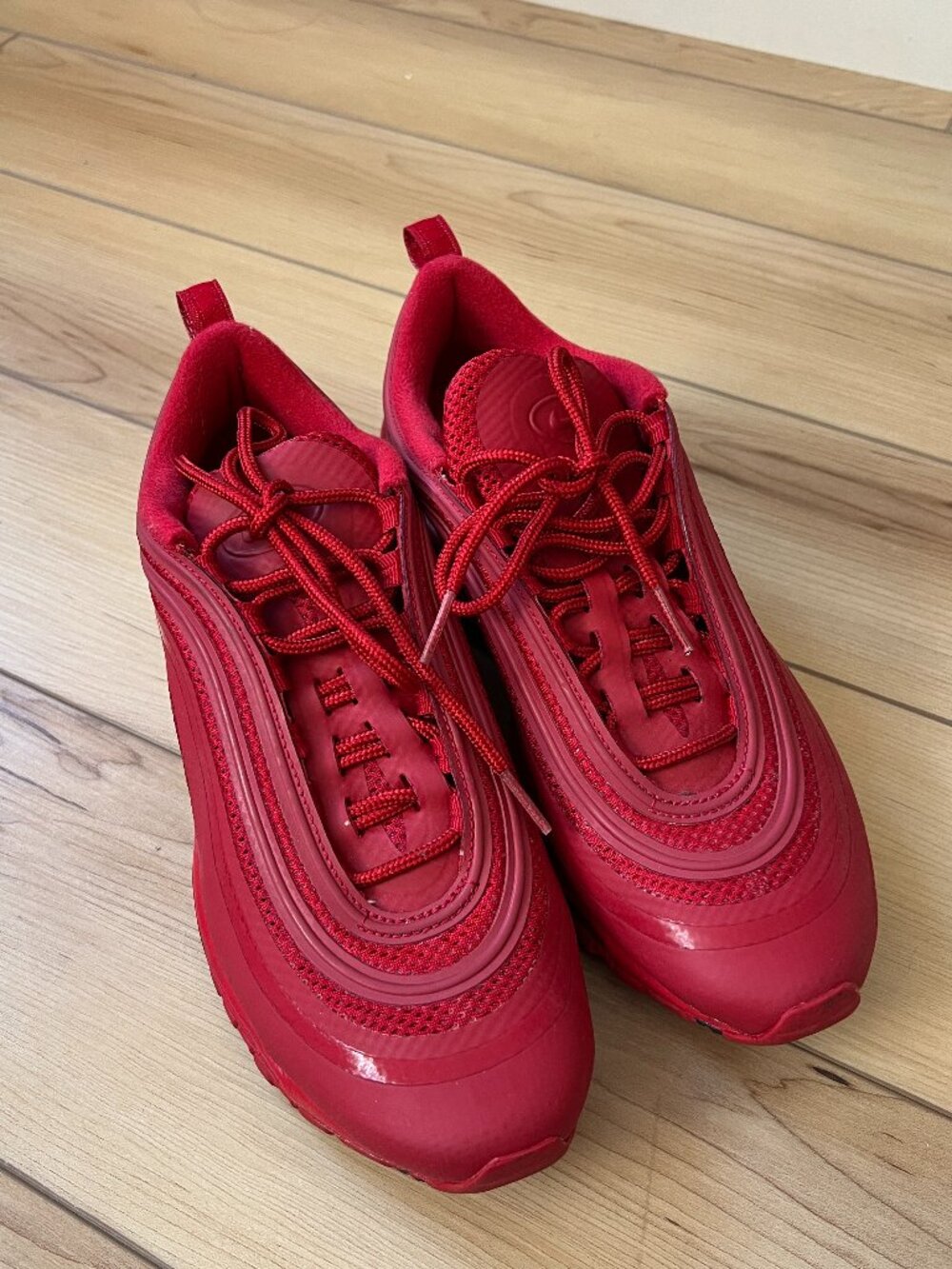Nike Air Max '97 Red Sneakers- Size 6